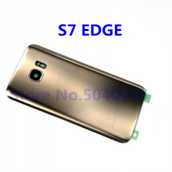Coque Arrière en Verre pour Samsung Galaxy S7 G930F/S7 Edge - Couvercle de Batterie Inclus vue 1