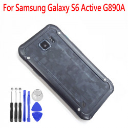 Couvercle de batterie arrière Original pour Samsung Galaxy S6 Active G890 G890A avec boîtier de remplacement et outils vue 0