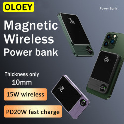 Chargeur sans fil magnétique 15W 10000mAh pour iPhone 12/13/14 - Batterie auxiliaire externe rapide vue 2