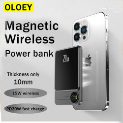 Chargeur sans fil magnétique 15W 10000mAh pour iPhone 12/13/14 - Batterie auxiliaire externe rapide vue 3