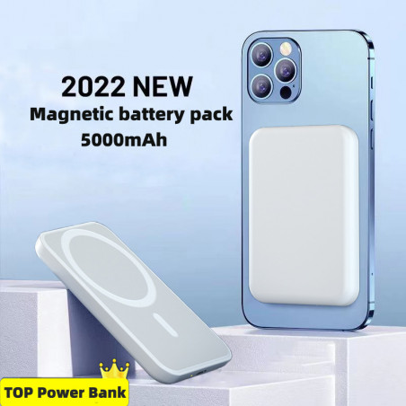 Batterie Externe Portable Magnétique Sans Fil pour iPhone 13/12/14 Pro Max/Mini/Plus vue 0