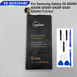 Batterie de Rechange pour Samsung Galaxy S6 EB-BG920ABE/ABA 2550mAh G9200/G9208/G9209/G920F/G920/G920V/T/F/A/I + Outils vue 0