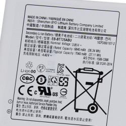 Batterie de Remplacement EB-BT725ABU pour Samsung Galaxy Tab S5e, T725C, T720, S6 Lite SM-P610, P615C - 7040mAh vue 5