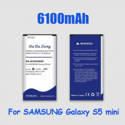 Batterie de Remplacement 6100mAh pour Samsung GALAXY S5 Mini G870 EB-BG800BBE SM-G800F SM-G800H - Livraison Gratuite. vue 5