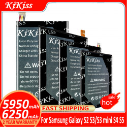 Batterie pour Samsung Galaxy S2, S3, Mini, S4, S5, Ace 2 GT, I8190, I8160, I9100, i9300, i9500, i9505, G900F, G900, EB-L vue 0