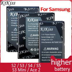 Batterie pour Samsung Galaxy S2, S3, Mini, S4, S5, Ace 2 GT, I8190, I8160, I9100, i9300, i9500, i9505, G900F, G900, EB-L vue 0