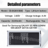 Batteries Lithium 2100mAh EB-BG800BBE EB-BG800CBE pour Samsung GALAXY S5 MINI S5MINI SM-G800F G870A G870W - Lot de 1 à  vue 5