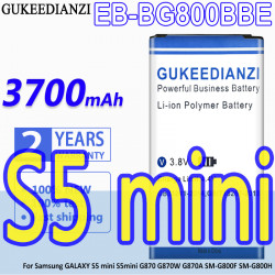 Batterie 3700mAh pour Samsung GALAXY S5 mini S5mini G870 G870W G870A SM-G800F SM-G800H EB BG800BBE - Compatible avec Sam vue 0