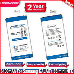 Batterie de Téléphone Portable 6100mAh EB-BG800BBE NFC pour SAMSUNG Galaxy S5 Mini G800 Series. vue 0