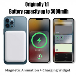 Chargeur sans fil MagSafe pour iPhone 12/13/14 Pro Max/Mini avec batterie externe auxiliaire Portable. vue 2
