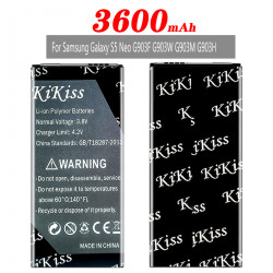 Batterie de Remplacement Authentique Samsung Galaxy S5 NEO G903F G903W EB-BG903BBE EB-BG900BBC - 6250mAh. vue 3