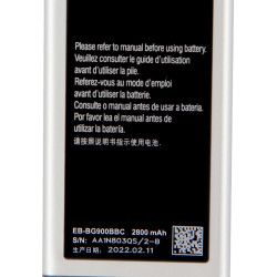 Batterie d'Origine pour Samsung GALAXY S5 avec Fonction NFC 9006V/9006W/9008W/G900F/G900S. vue 1