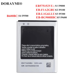 Batteries de Remplacement Originales Samsung Galaxy S1 S2 S3 S4 S5 EB-BG900BBC EB-F1A2GBU EB-L1G6LLU B600BC avec NFC. vue 0