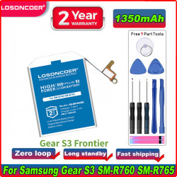 Batterie de Rechange pour Samsung Galaxy Gear 1 2 Neo S S2 S2 Classic S3 Frontier Watch 3 45MM Gear S4 42mm 46mm Active  vue 2