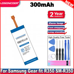 Batterie de Rechange pour Samsung Galaxy Gear 1 2 Neo S S2 S2 Classic S3 Frontier Watch 3 45MM Gear S4 42mm 46mm Active  vue 4