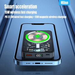 Macsafe 10000mAh Batterie Externe Magnétique Sans Fil pour iPhone 14 13 12 Mini vue 3