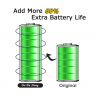 Batterie pour Samsung Galaxy Gear Actif 2 3 4 S4 SM-R382 SM-R500 SM-R820 SM-R840 SM-R880 - Bourgeons Classique Plus 40mm vue 4