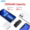 Chargeur de Téléphone Portable 3300mAh sans Fil pour iPhone 13 Pocket Mini Power Bank Batterie Externe pour Xiaomi. vue 1
