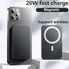 Powerbank Magsafe Portable Magnétique sans Fil pour iPhone 13 12 Pro Max et Mini Chargeur Externe vue 1