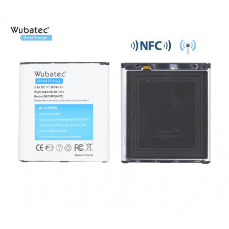 Batterie Wubatec B600BC NFC pour Samsung Galaxy S4 SIV I9500 I9502 I9505 I9508 I9507V R970 S4 Active I9295 - 2600mAh vue 0