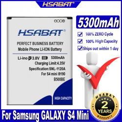Batterie 3 broches 5300mAh de qualité supérieure pour Samsung GALAXY S4 Mini i9190 i9192 i9195 i9198 (B500BE B500AE) vue 0