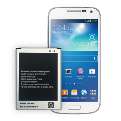 Batterie Samsung pour Samsung Galaxy S4 Mini i9192 i9195 i9190 i9198 J110 I435 I257 B500AE 3 Broches 1900mAh vue 3
