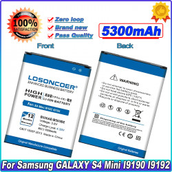 Batterie 5300mAh B500BE/B500AE pour Samsung GALAXY Mini S4 S4 S4 mini i9192 i9198 i9190 i9195. vue 0