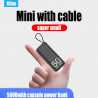 Batterie Externe de Secours Portable 5000mAh avec Câble Intégré pour iPhone 14/13/Samsung S22/Xiaomi 12S. vue 1