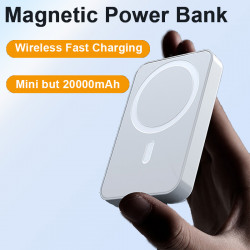 Mini Batterie Externe Portable Sans Fil 20000mAh, Charge Rapide pour iPhone 12/13. vue 0