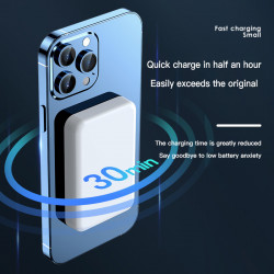 Mini Batterie Externe Portable Sans Fil 20000mAh, Charge Rapide pour iPhone 12/13. vue 3