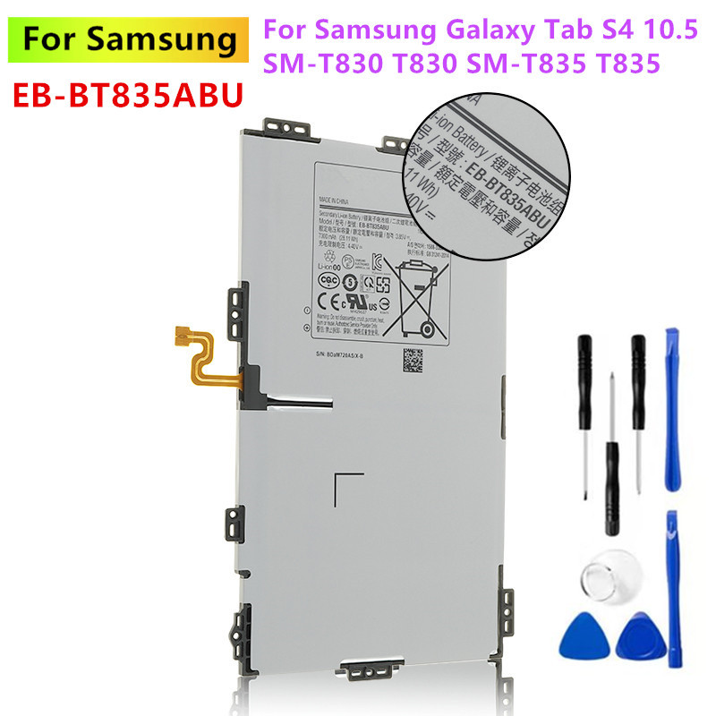 Batterie D'origine SAMSUNG 7300mAh EB-BT835ABU pour Samsung Galaxy Tab S4 10.5 SM-T830/T835 avec Outils Gratuits. vue 0