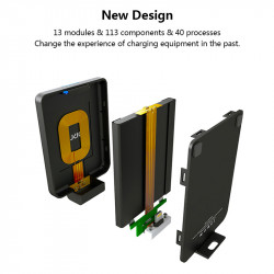 Chargeur de Batterie Externe sans Fil Qi pour iPhone 8/Samsung S6/One Plus 5/HTC vue 4