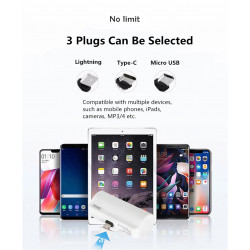 Mini Power Bank sans fil 3300mAh, Batterie Externe Portable USB C pour iPhone Xiaomi Huawei Samsung OPPO VIVO. vue 5