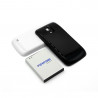 Batterie étendue BA500BE pour Samsung Galaxy S4 mini i9190 i9192 i9195 i9198, 3800mAh, avec étui bleu. vue 3