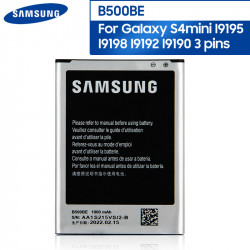Batterie de Remplacement Originale B500BE pour Samsung GALAXY S4 Mini I9190 I9192 I9195 I9198 S4Mini B500AE, 1900mAh vue 0
