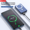 Mini Batterie Externe Magnétique 100000mAh, Charge Rapide Sans Fil 15W pour iPhone 13 et Xiaomi vue 5