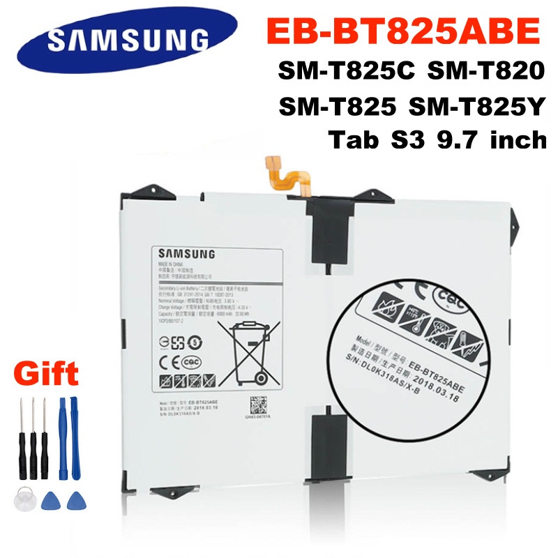 Batterie EB-BT825ABE mAh pour Tablette Galaxy Tab S3 de 9.7 Pouces avec Outils Inclus - SM-T825C, SM-T820, SM-T825, SM-T vue 0