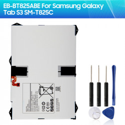 Batterie de Remplacement pour Tablette SAMSUNG Galaxy TabS3 Tab S3 EB-BT825ABE T825C SM-T825C, 6000 mAh - Nouvelle Colle vue 0