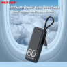 Chargeur d'urgence Portable 5000mAh Mini Batterie Externe avec Câbles Intégrés de Type C pour iPhone 13, Xiaomi et Sa vue 3