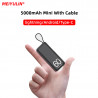 Chargeur d'urgence Portable 5000mAh Mini Batterie Externe avec Câbles Intégrés de Type C pour iPhone 13, Xiaomi et Sa vue 4