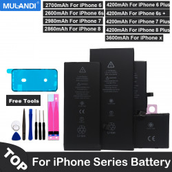 Batterie Super-Capacité 2022 pour iPhone 6 S 7 8 + 10 Plus X Xr Xs Max 11 12 Pro d'Apple. vue 0