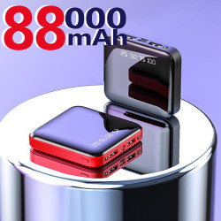 Mini Batterie Externe Portable 88000mAh avec 2 Ports USB, Affichage Numérique LCD, Charge Rapide pour iPhone, Xiaomi et vue 0