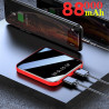 Mini Batterie Externe Portable 88000mAh avec 2 Ports USB, Affichage Numérique LCD, Charge Rapide pour iPhone, Xiaomi et vue 3