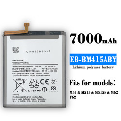 Batterie de Remplacement 100% Neuve pour Samsung Galaxy M51, EB-BM415ABY, M515, M515F, M62, F62, Haute Capacité. vue 0