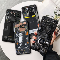 Étui de Téléphone Luxe pour Samsung Galaxy M31 M22 M52 M23 M32 5G M13 M12 M33 M30s M51 M53 M62 M23 avec Batterie, Cal vue 5