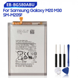 Batterie de Remplacement EB-BG580ABU Samsung Galaxy M20 M30 SM-M205F 5000mAh Rechargeable pour Téléphone vue 0