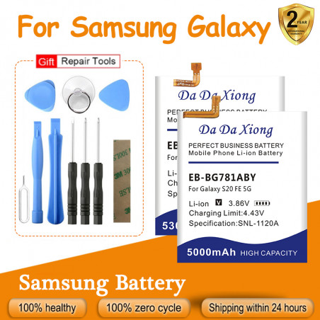 Batterie Samsung Galaxy C5 C7 C9 E5 E7 J5 S7 M20 M30 S20 A9 FE A8 A8000 A8100 A900 A90 S10 Star Pro Plus Lite 5G + Kit O vue 0