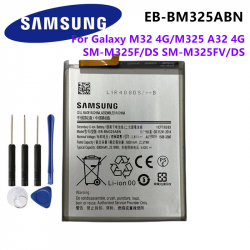 Batterie EB-BM325ABN Originale pour Samsung Galaxy M32 4G/M325 A32 4G SM-M325F/DS SM-M325FV/DS M325F M325 + Outils Gratu vue 0
