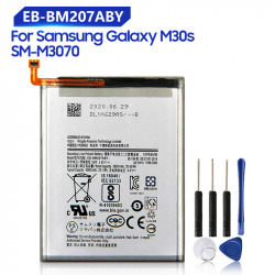 Batterie de Remplacement EB-BM207ABY pour Samsung Galaxy M30s SM-M3070 M3070 M21 M31 M215, 6000mAh, Rechargeable vue 0