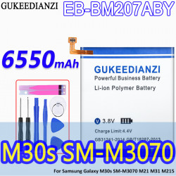Batterie Haute Capacité EB-BM207ABY 6550mAh pour Samsung Galaxy M30s SM-M3070 M3070 M21 M31 M215. vue 0